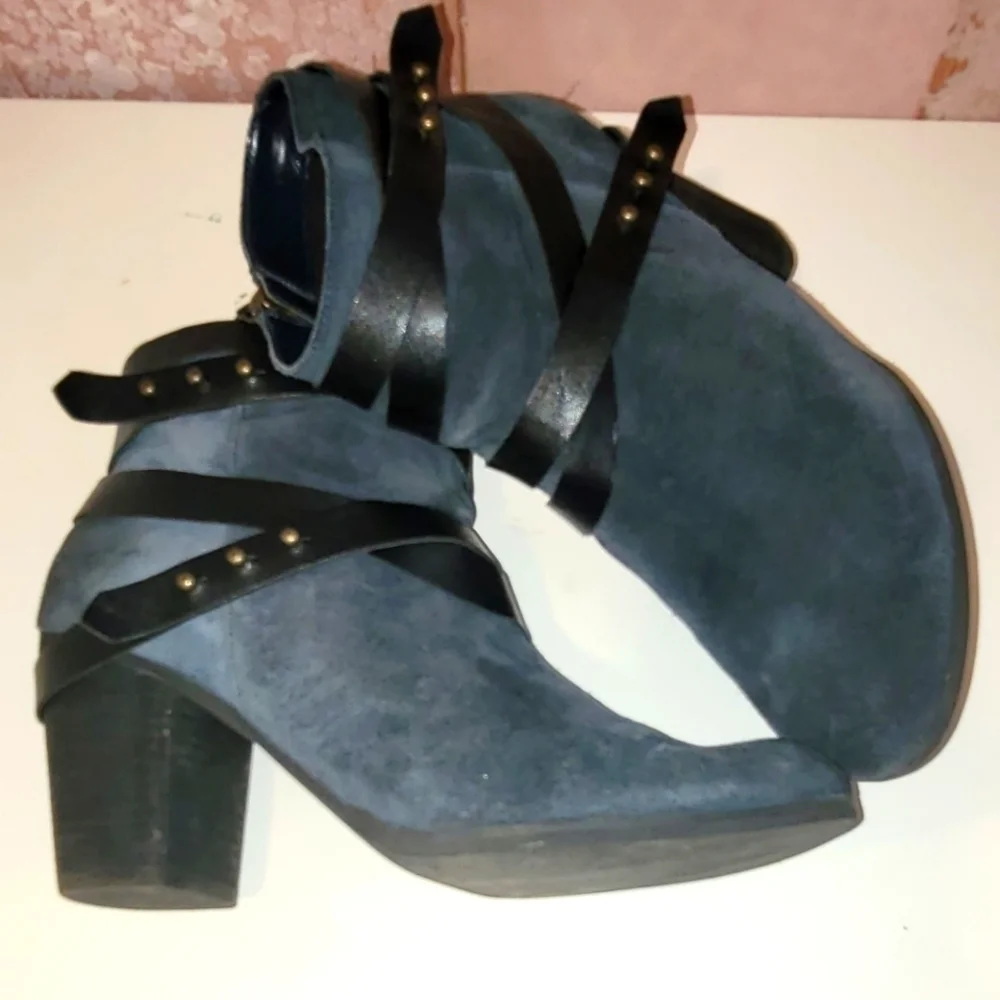 GENUINE Leather Ankle Boots